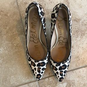 Calf hair leopard print Sam Edelman hazel pump